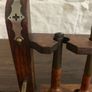 Victorian Oak Smokers Companion and pipes. Image 6