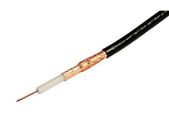 Black PF100 Satellite Coax cable per Meter