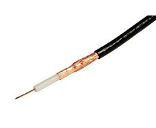 Black PF100 Satellite Coax cable per Meter