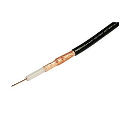 Black PF100 Satellite Coax cable per Meter