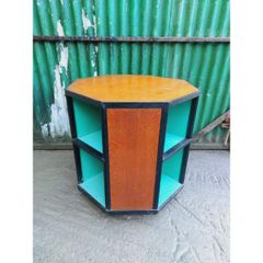 Mid Century Octagonal Side Table/Bookcase KAS350
