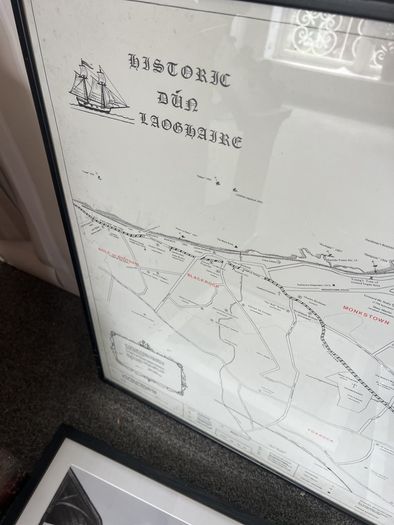 Vintage Dun Laoghaire map and photos