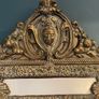 French repousse brass cushion mirror Image 2
