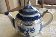 Booths Real Old Willow Round Tea Pot - Rare