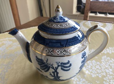 Booths Real Old Willow Round Tea Pot - Rare