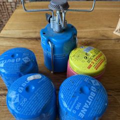 camping stove and gas