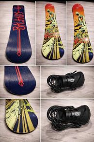Wedze Snowboard and Bindings. All-Mountain. Good Condition