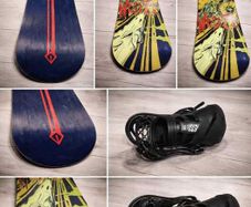 Wedze Snowboard and Bindings. All-Mountain. Good Condition