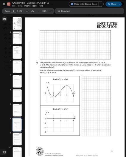 Leaving Cert Maths Institute Notes