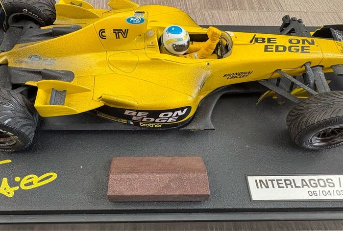 F1 Jordan EJ13 (Inc Part of Real Car) Model 1:18