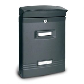 NEW Alubox Ibiza Italian Made Letterbox Cast Iron Grey