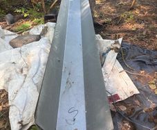 Heavy galvanised steel channel sections 16ft