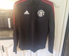 boys Manchester united light quarter zip top