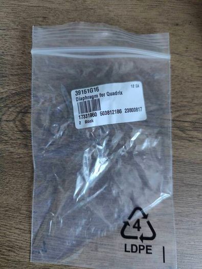 Berthoud Quadrix Sprayer Diaphragms (Part 39151G16) - Pack of 12