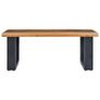 Coffee Table 100x50x40 cm Solid Teak Wood and Polyresin Image 3