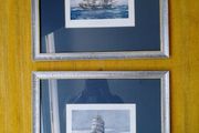 Nautical theme Old prints framed