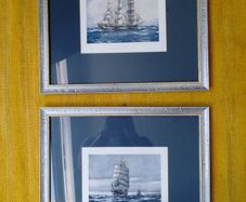 Nautical theme Old prints framed