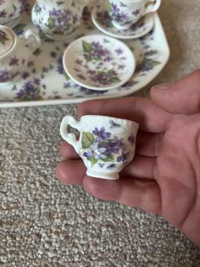 vintage St George miniature porcelain tea set