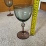 Retro Two Tone Ribbed Wine Glasses Image 3
