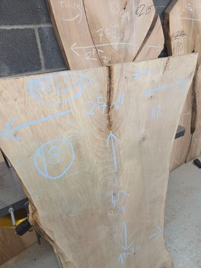 Live Edge Sycamore slab - Kiln Dried