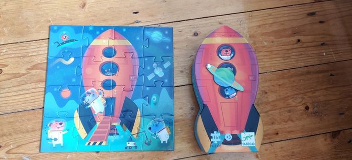 Djeco 16 Piece Spaceship Jigsaw Puzzle