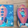 Djeco 16 Piece Spaceship Jigsaw Puzzle Image 2