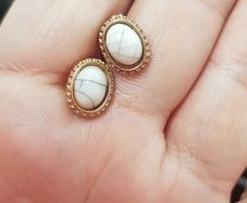 Small Stone Earrings