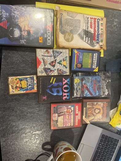 Vintage Commodore 64 (C64) Strategy, Quiz & Simulator Game Lot 9 Original Tapes & Boxes