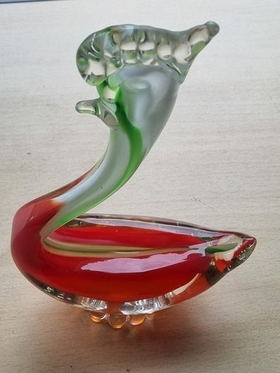 Venetian glass figurine of a rooster