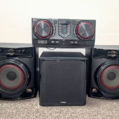 LG CJ45 620W Hi-Fi System - Upgraded Yamaha Subwoofer Bundle