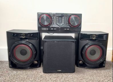 LG CJ45 620W Hi-Fi System - Upgraded Yamaha Subwoofer Bundle