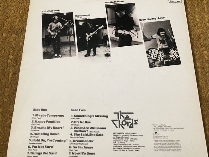The Chords - So Far Away (1980)