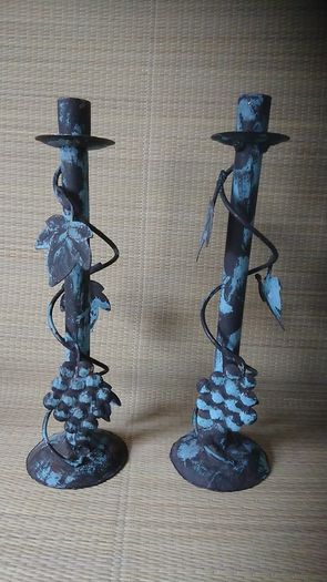 Pair tea candle holders