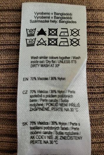 F&F fawn ribbed top, Size M / 12-14