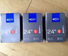 Bike Schwalbe inner tube 24" (3 tubes in total)