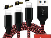 1M/2M/3M USB Cable For iPhone 7 8 12 13 X 11 Pro Long Charger Charging Fast Lead 1m 2m 3M