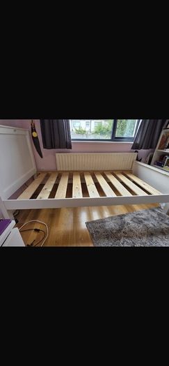 Single bed and mattress