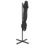 Cantilever Umbrella with Double Top Anthracite 250x250 cm Image 5