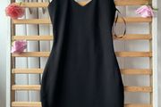 dress asos petite uk size 8 black dress back detail dress
