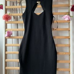 dress asos petite uk size 8 black dress back detail dress