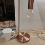 Copper table lamp, cup for scale in second picture Image 2