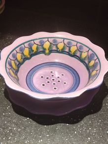 Vintage Dutch Gouda Ceramic Berry Bowl