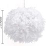 Feather Light Shade for Ceiling Pendant Light, Fluffy Lamp Shade Lampshade Lightshade for Table Lamp and Floor Lamp, Bedroom, Living Room, Wedding or Party Decoration, Diameter 40cm, White Image 3