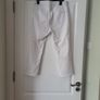 White Crop Trousers Image 3