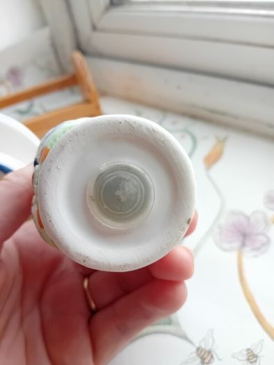 1960s porcelain condiment set