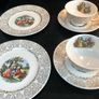 Vintage china teacup saucer plate x2 Image 2