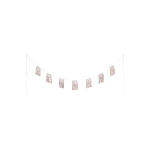 New Numero 74 Macrame Garland In Powder