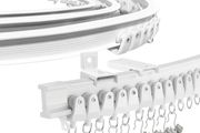 Curtain Rail for Bay Window Flexible Ceiling Curtain Track 3M/9.8Ft Curtain Rails and Fittings Curved Wall Mount for Room Divider