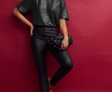 Brand New with tags Next Size UK6 (Eur34) Black Coated Ponte Next Trousers