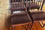 6 vintage mid century dining/ kitchen chairs . Teak
